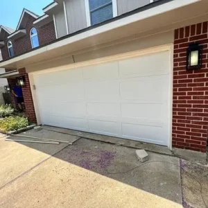 Long Recessed Garage Door