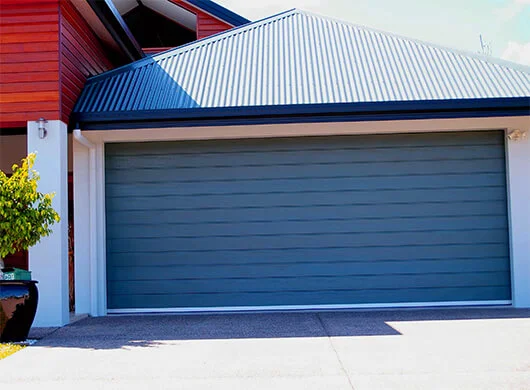 Steel garage door