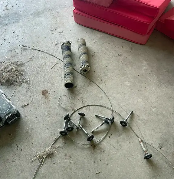 Broken Torsion Spring Garage Door - Infinity Garage Door
